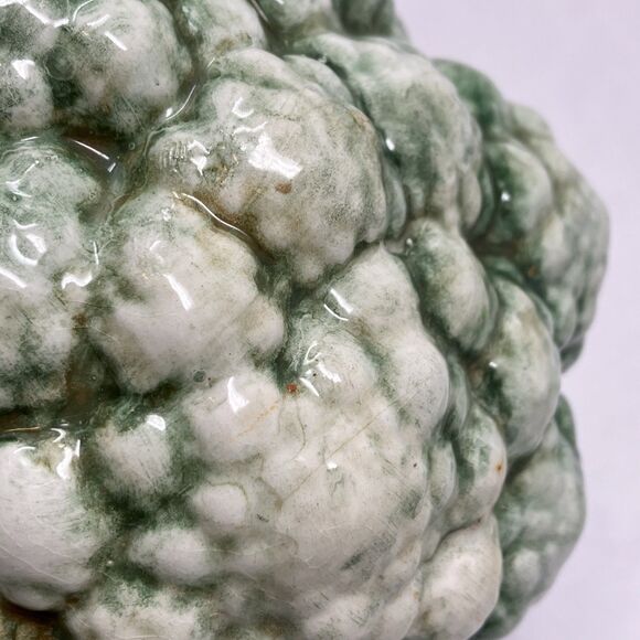 Vintage A Due Tosin Italy Majolica Ceramic Broccoli Art Pottery Vegetable 6x 4” - Picture 9 of 10